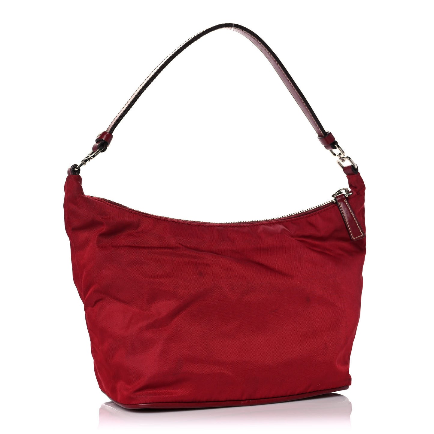 Tessuto Nylon Small Shoulder Bag Red