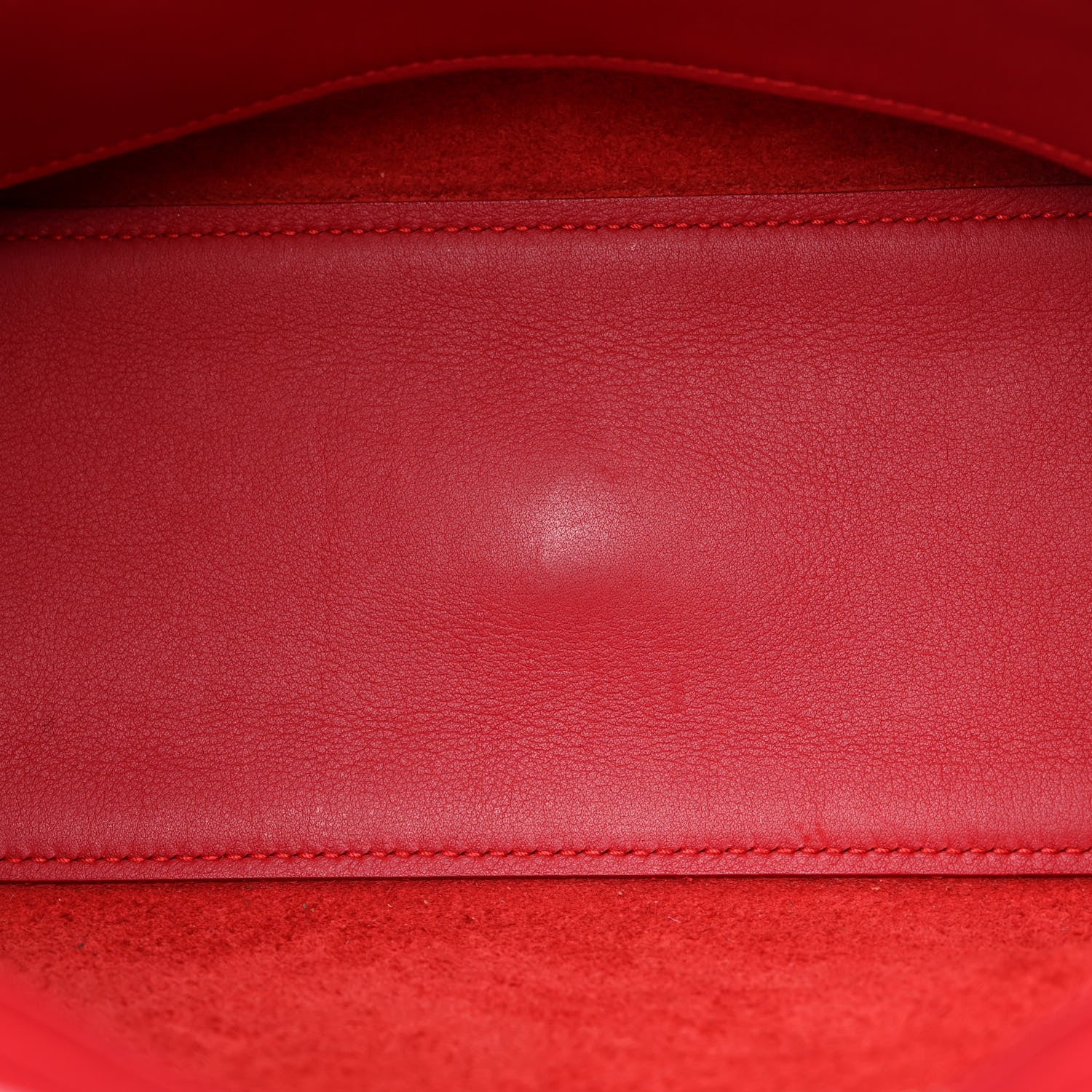 Saint Laurent Calfskin Baby Monogram Cabas Red 5 of 17