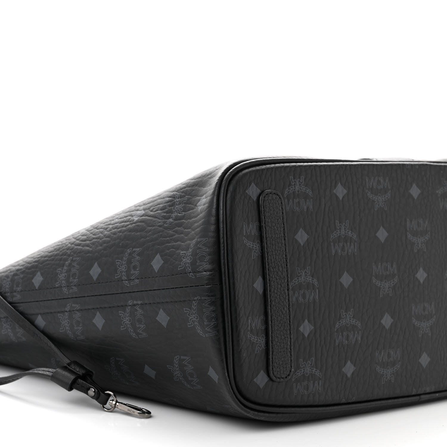 MCM Visetos Medium Liz Reversible Shopper Tote Black 12 of 16