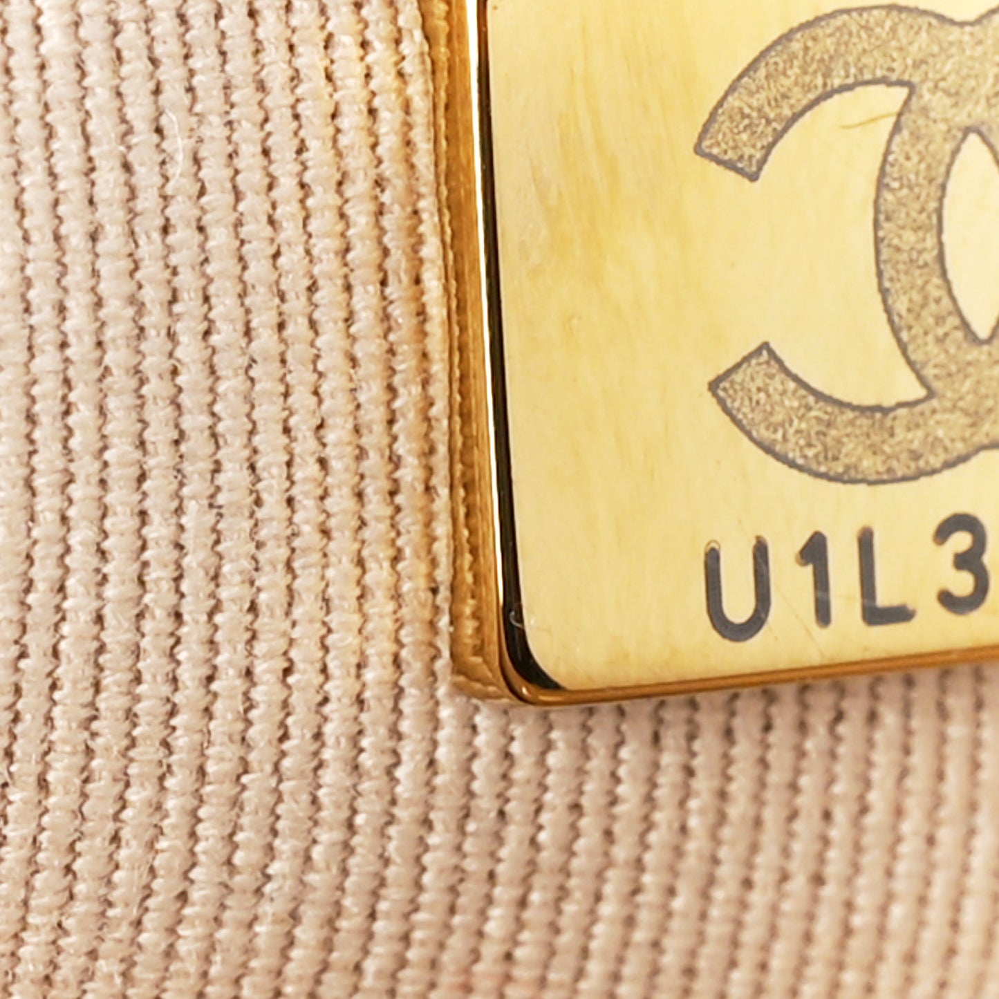 Metallic Calfskin Crochet Medium Chanel 19 Flap Gold