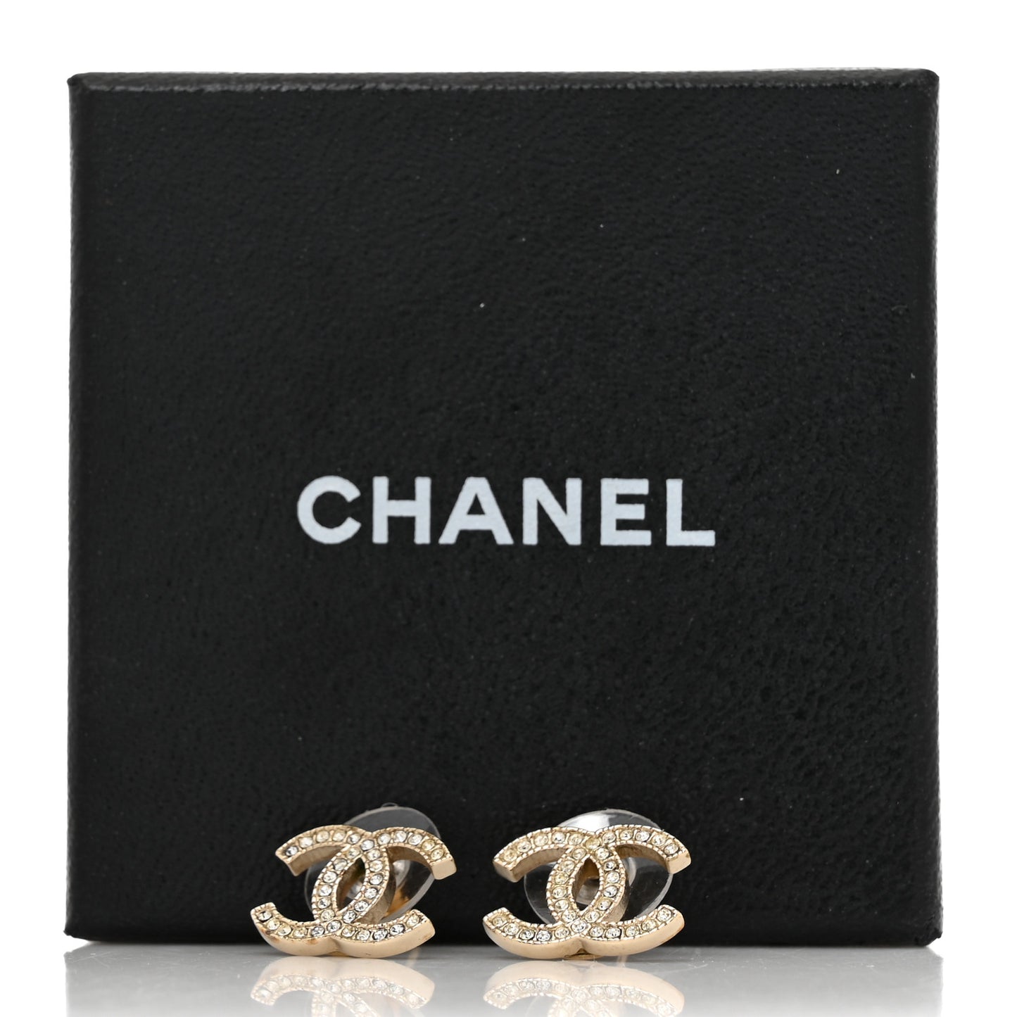 Crystal CC Earrings Gold