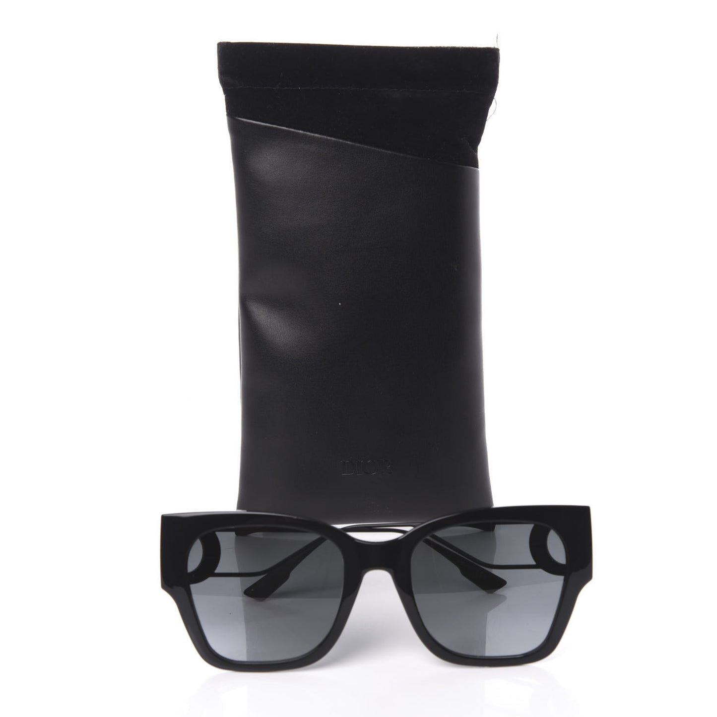 Rectangular 30 Montaigne 1 Sunglasses Black