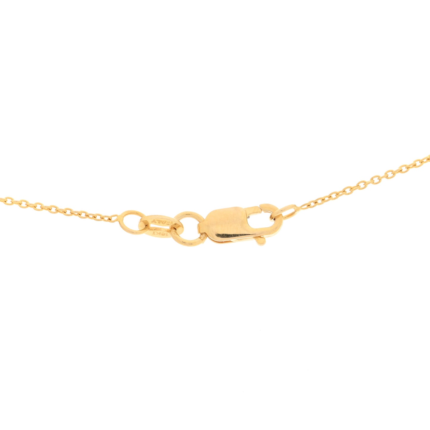 18K Yellow Gold Diamond Love Letter Q Pendant Necklace