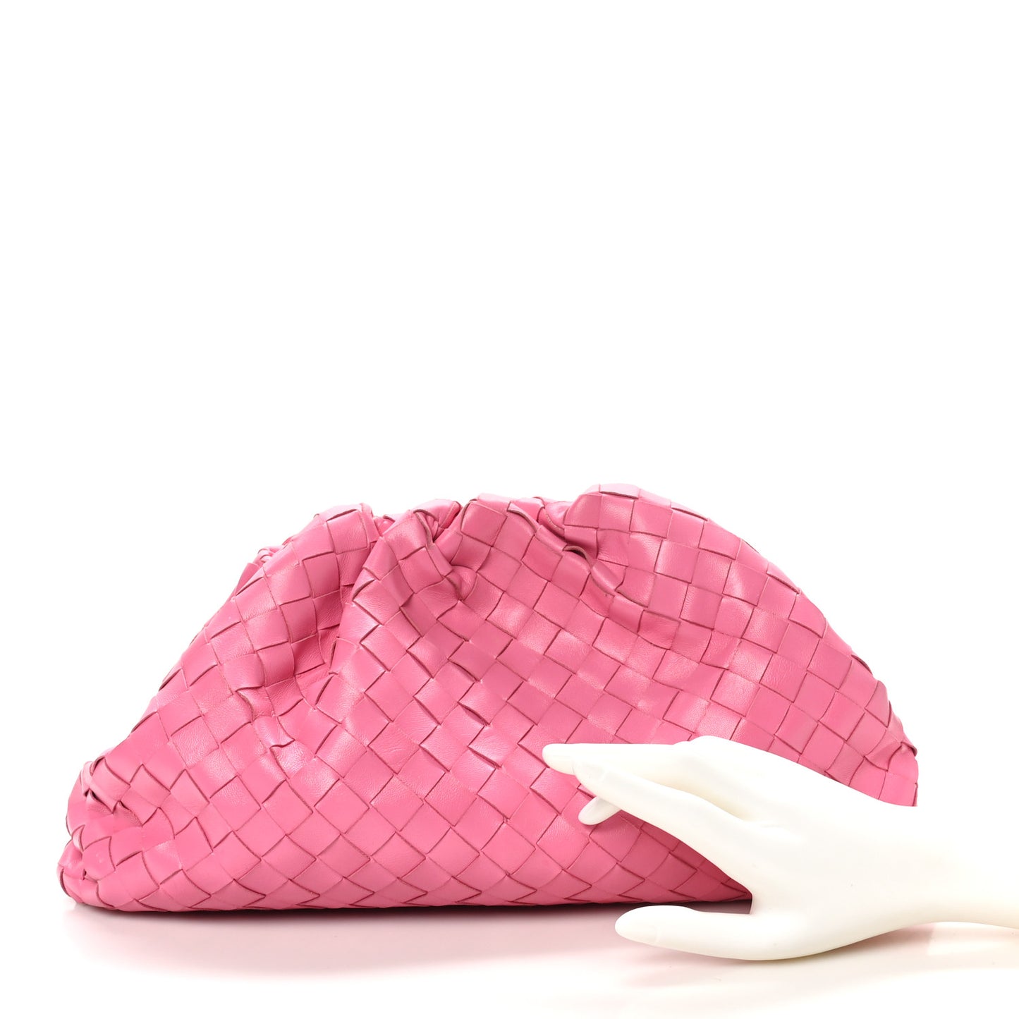 Nappa Maxi Intrecciato The Pouch Oversized Clutch Pink