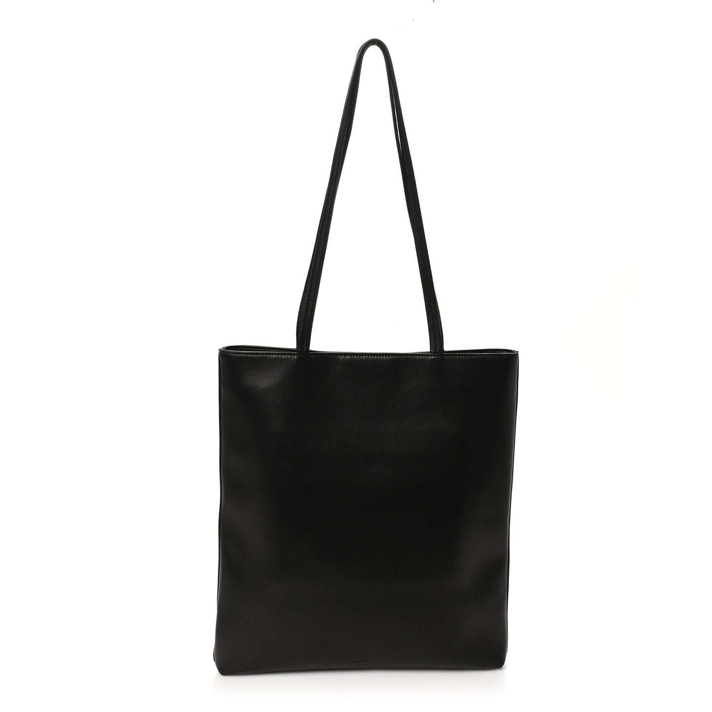 Lambskin Flat Tote Black