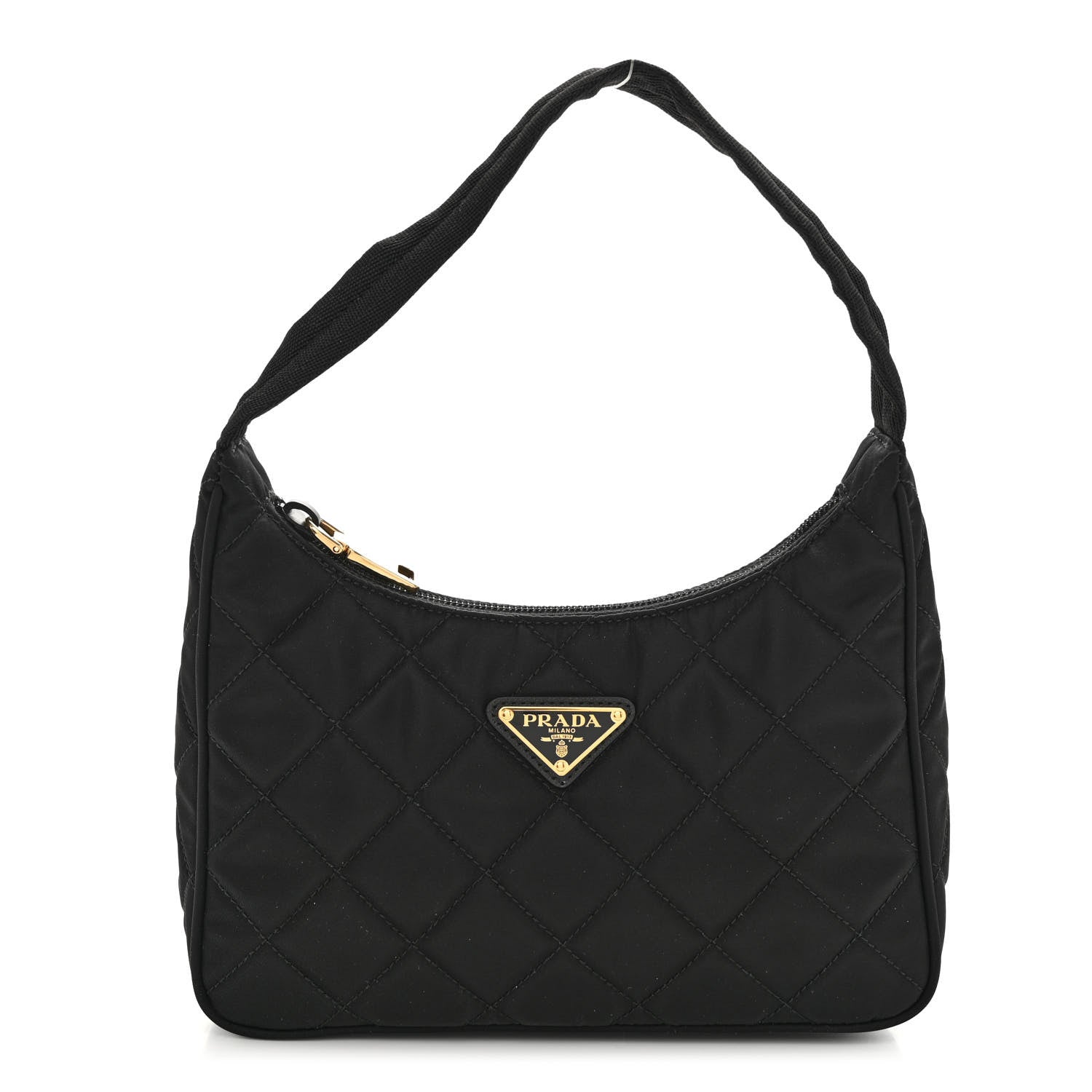 バッグ PRADA TESSUTO NYLON LOGO SHOULDER BAG Prada Tessuto Nylon Stitched Shoulder Bag Black 1348381 – FASHIONPHILE