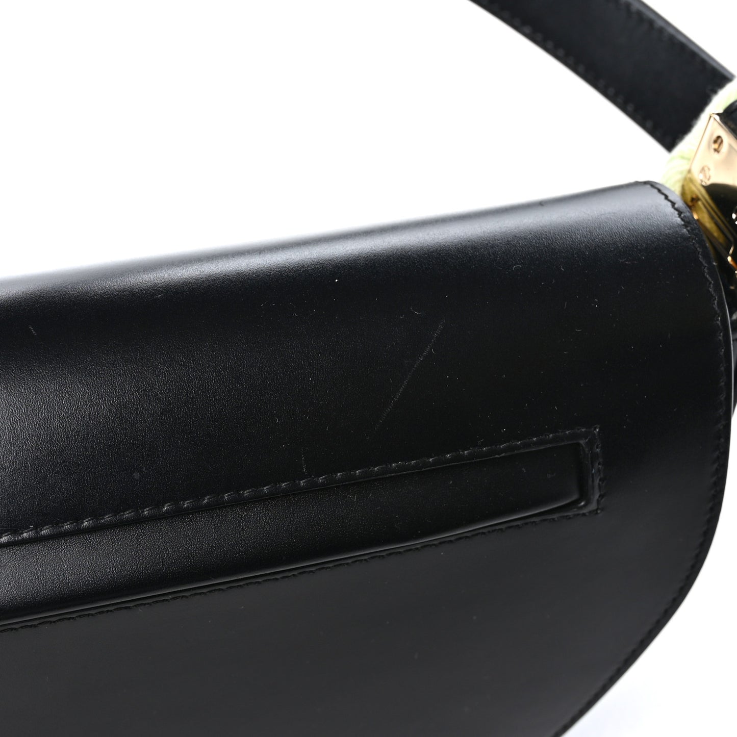 Calfskin Small Olympia Shoulder Bag Black