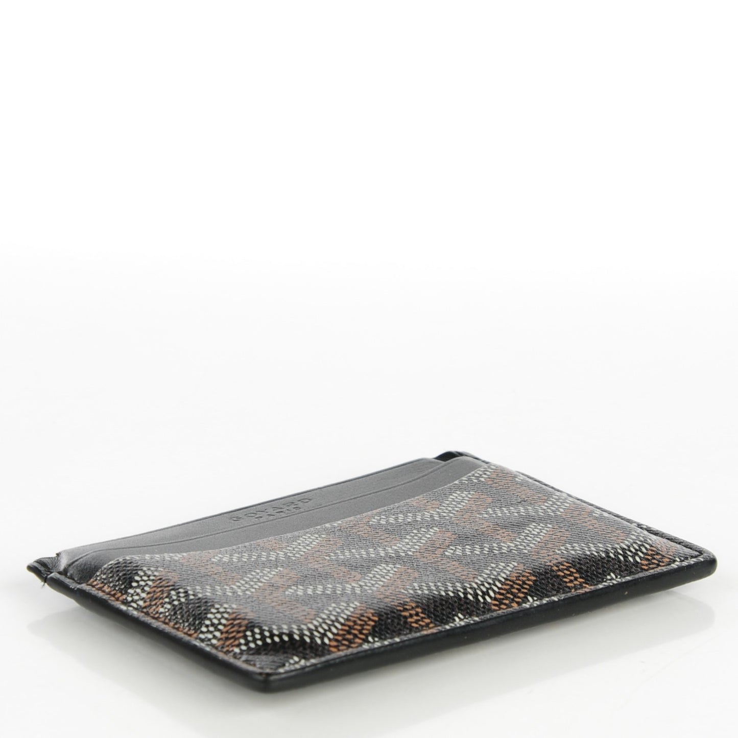 Goyardine Saint Sulpice Card Holder Black