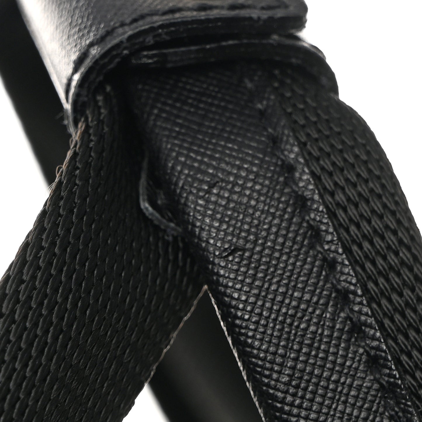 Tessuto Nylon Saffiano Viaggio Carry On Travel Bag Black