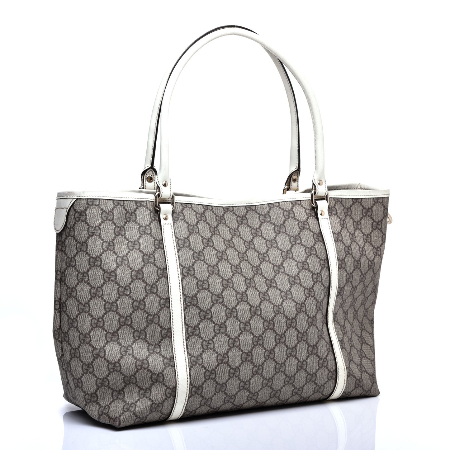 GG Plus Monogram Medium Joy Tote Off White