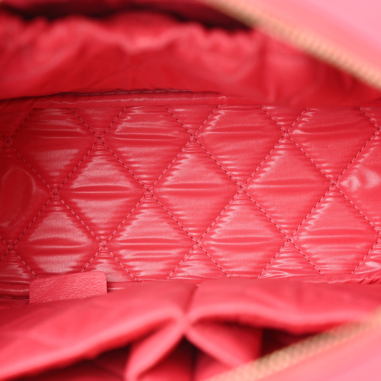 Chanel Caviar Quilted Medium Curvy Pouch Cosmetic Case Pink 4 of 14