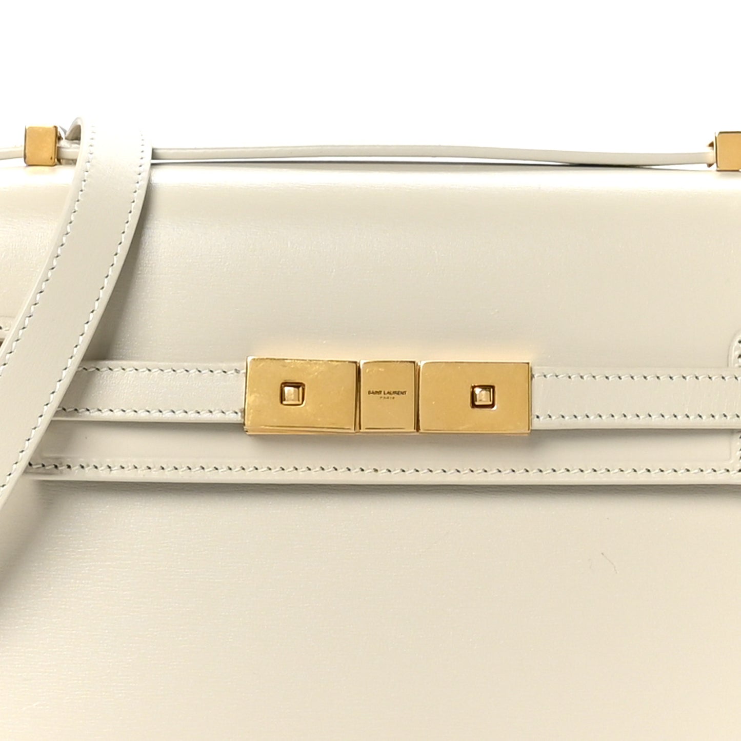 Smooth Calfskin Mini Manhattan Shoulder Bag Crema Soft