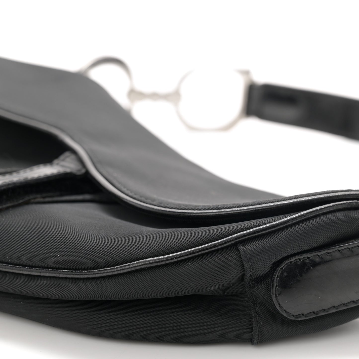 Nylon Saddle bag Black