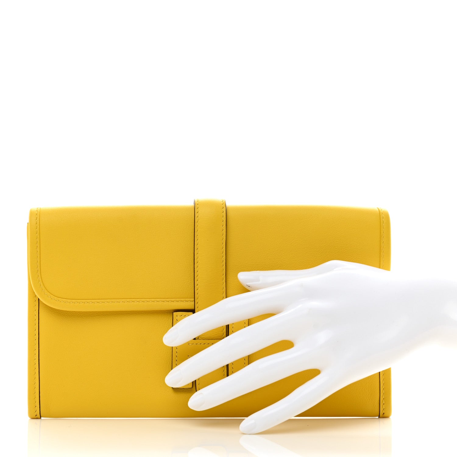 Hermes Swift Jige Elan 29 Clutch Jaune De Naples 2 of 7