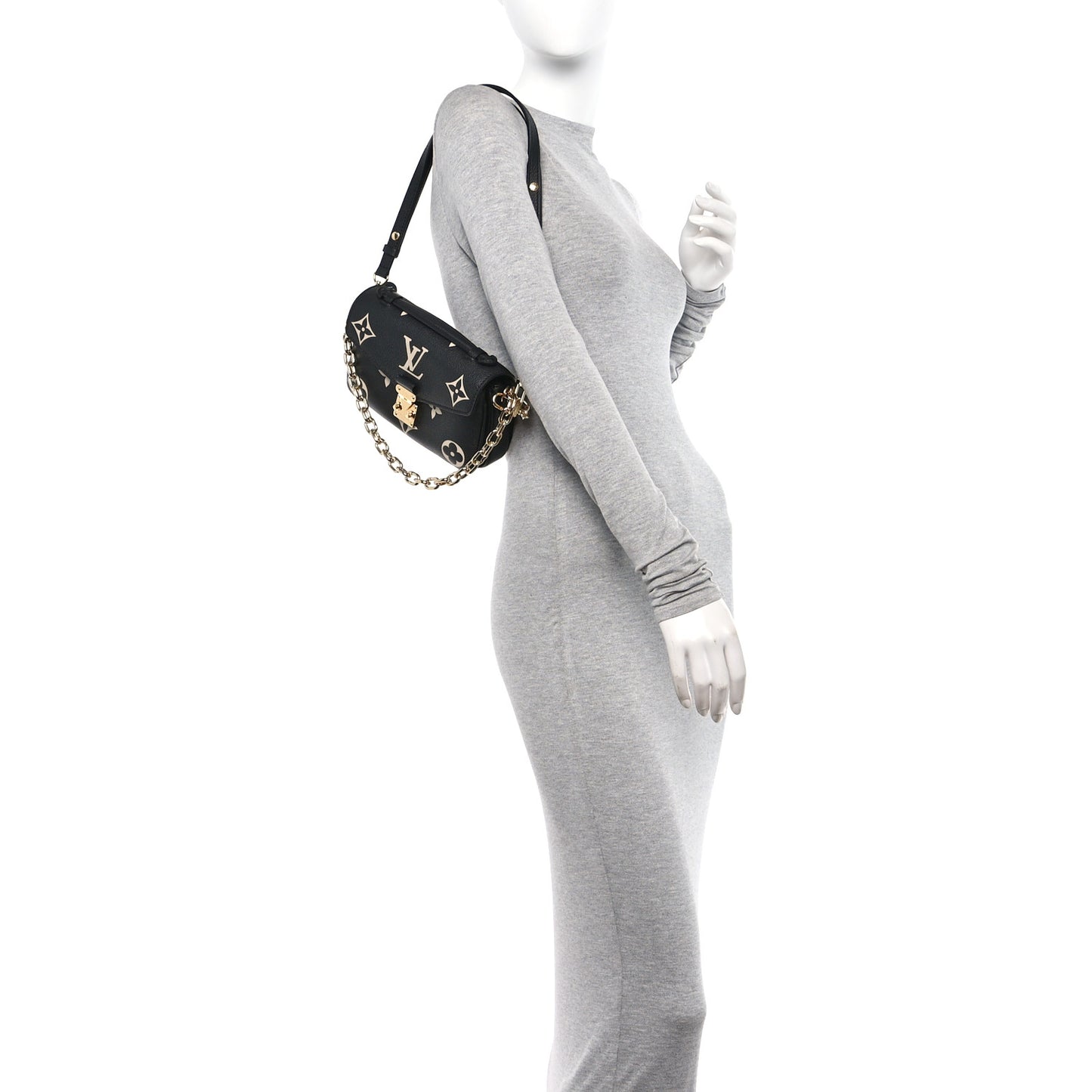 Empreinte Monogram Giant Pochette Metis East West Black Beige