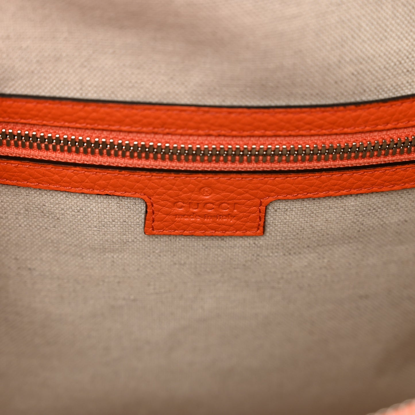 Piuma Calfskin Jumbo GG Embossed Large Duffle Bag Good Orange