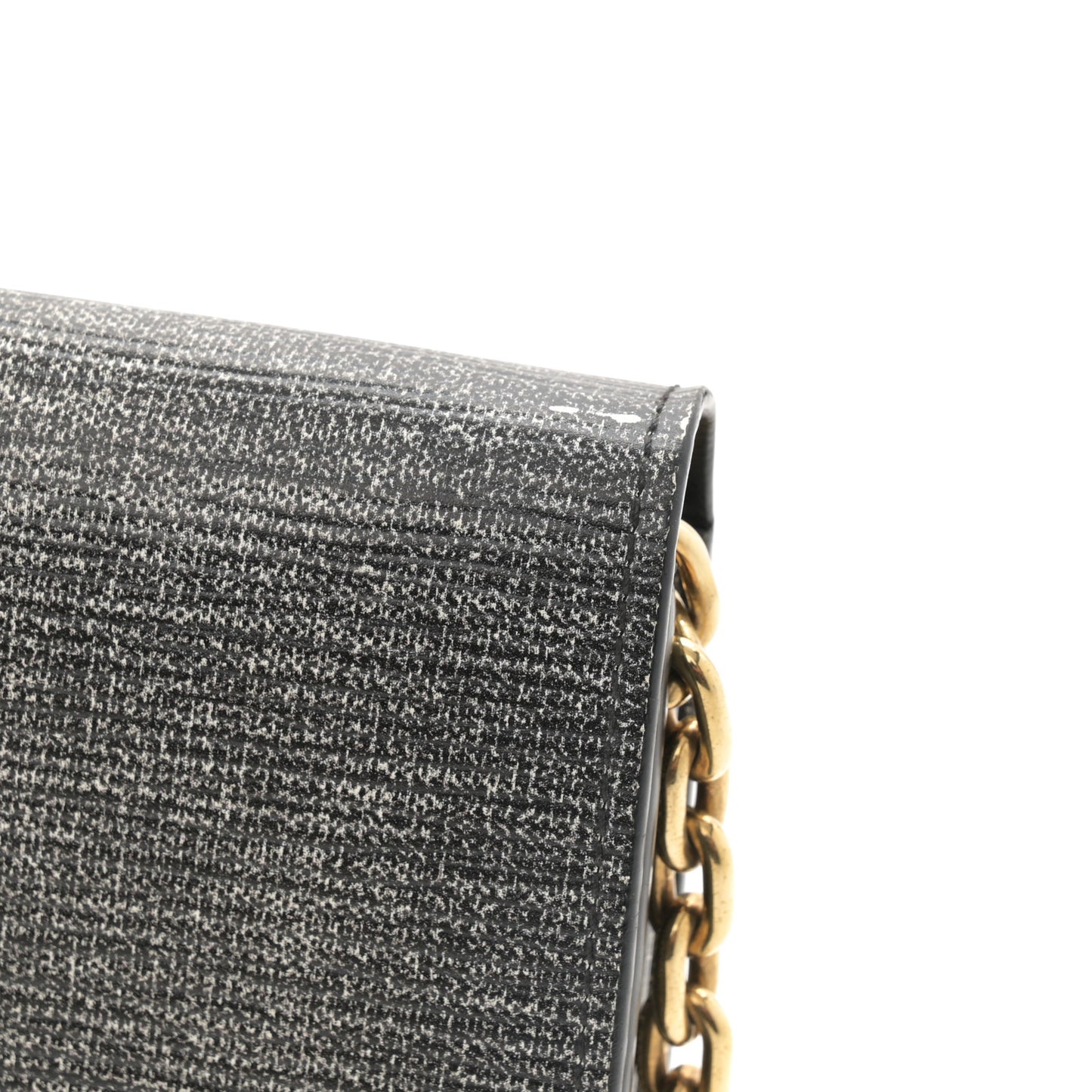 Epi Twist Chain Wallet Denim Dark