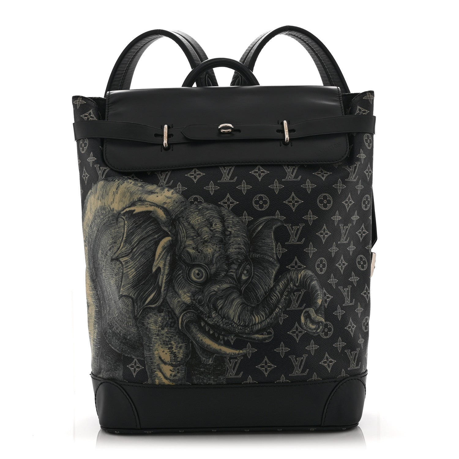 louis vuitton chapman backpack Louis Vuitton Savane Monogram Elephant Chapman Steamer Backpack Encre  1870881 – FASHIONPHILE