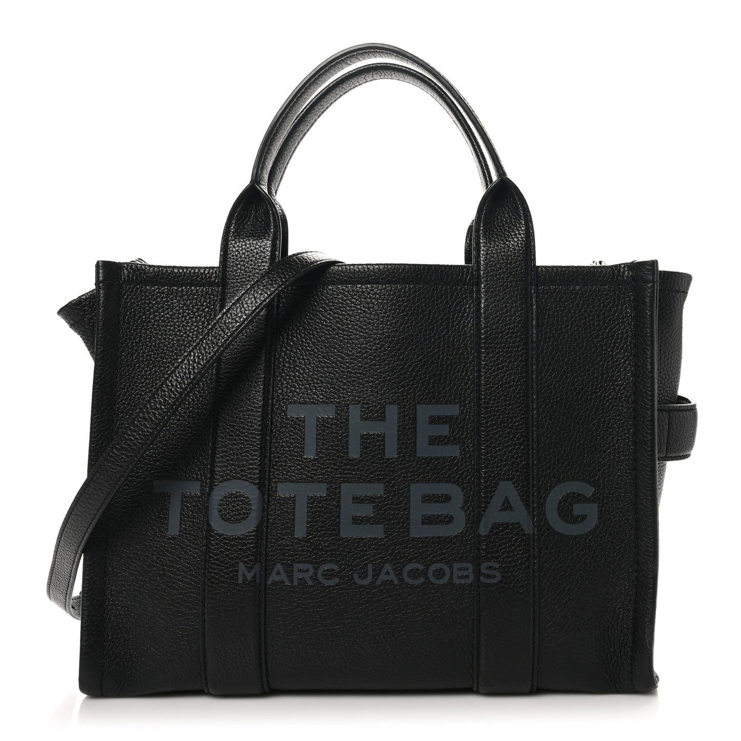 Grained Calfskin Medium The Tote Bag Black