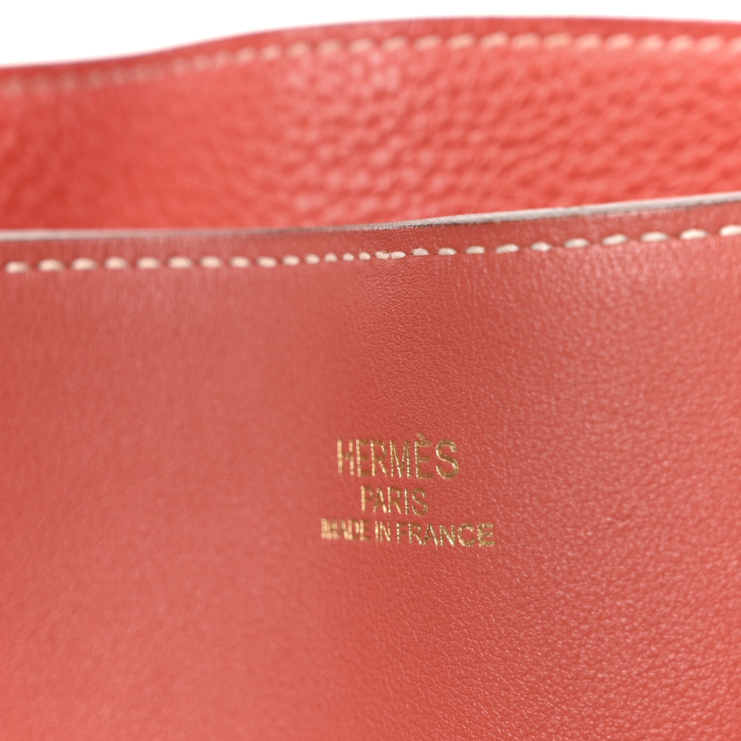 Hermes Taurillon Clemence Swift Double Sens 45 Reversible Tote Sanguine Rouge Pivoine 6 of 15