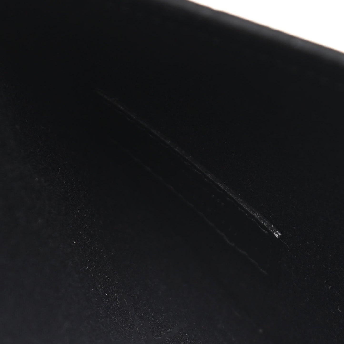 Calfskin Crocodile Embossed Uptown Monogram Clutch Black