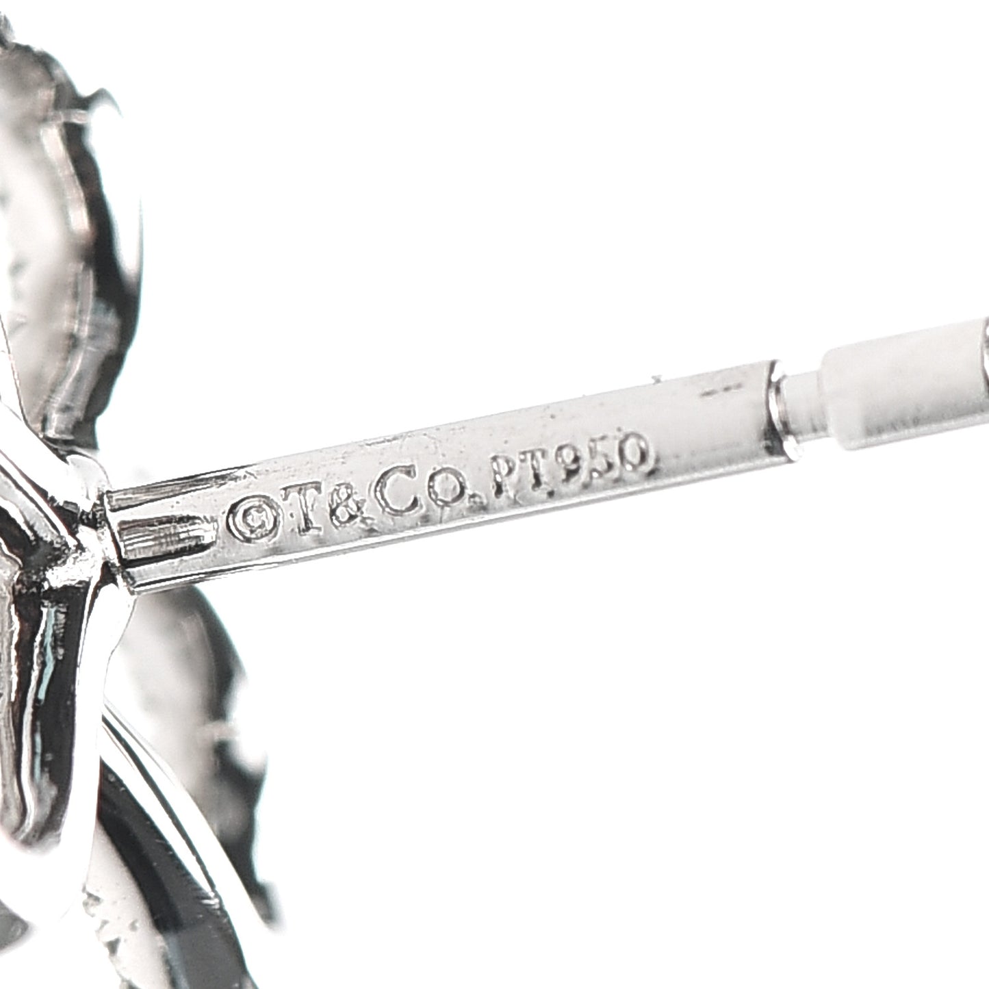 Platinum Diamond Paper Flowers Open Flower Earrings