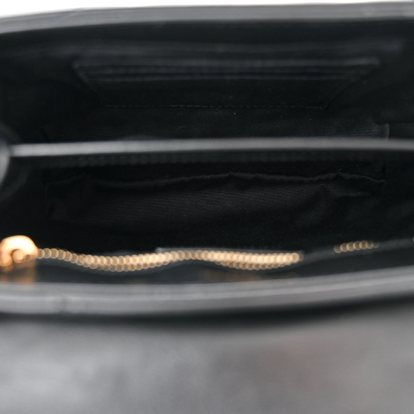 Calfskin Y Quilted Monogram Toy Loulou Crossbody Bag Black