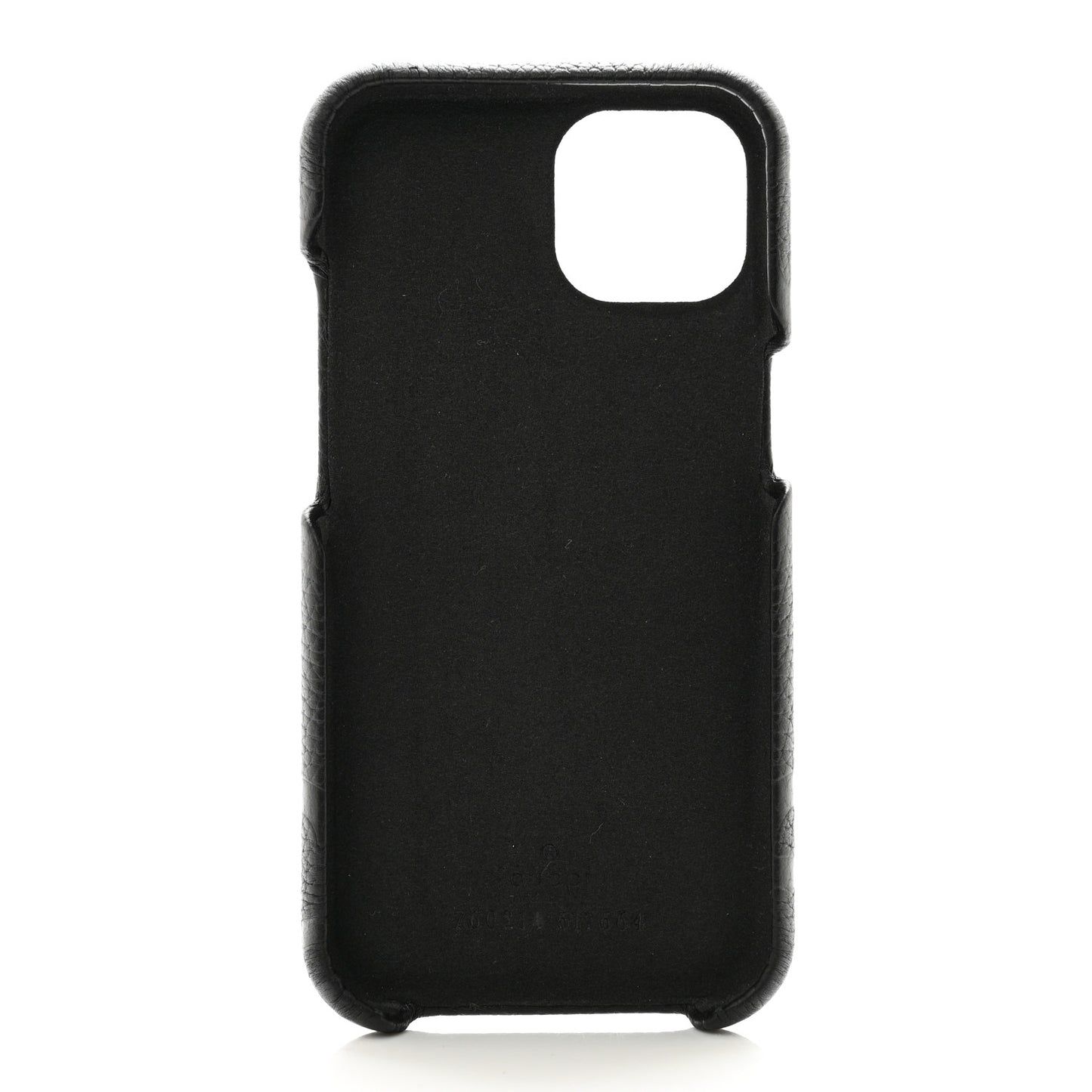 Piuma Calfskin Jumbo GG Embossed iPhone 15 Phone Case Black