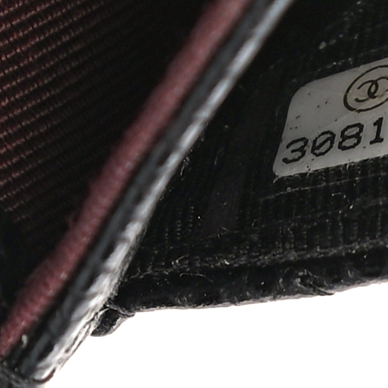 Caviar Quilted Flap Card Holder Wallet Black