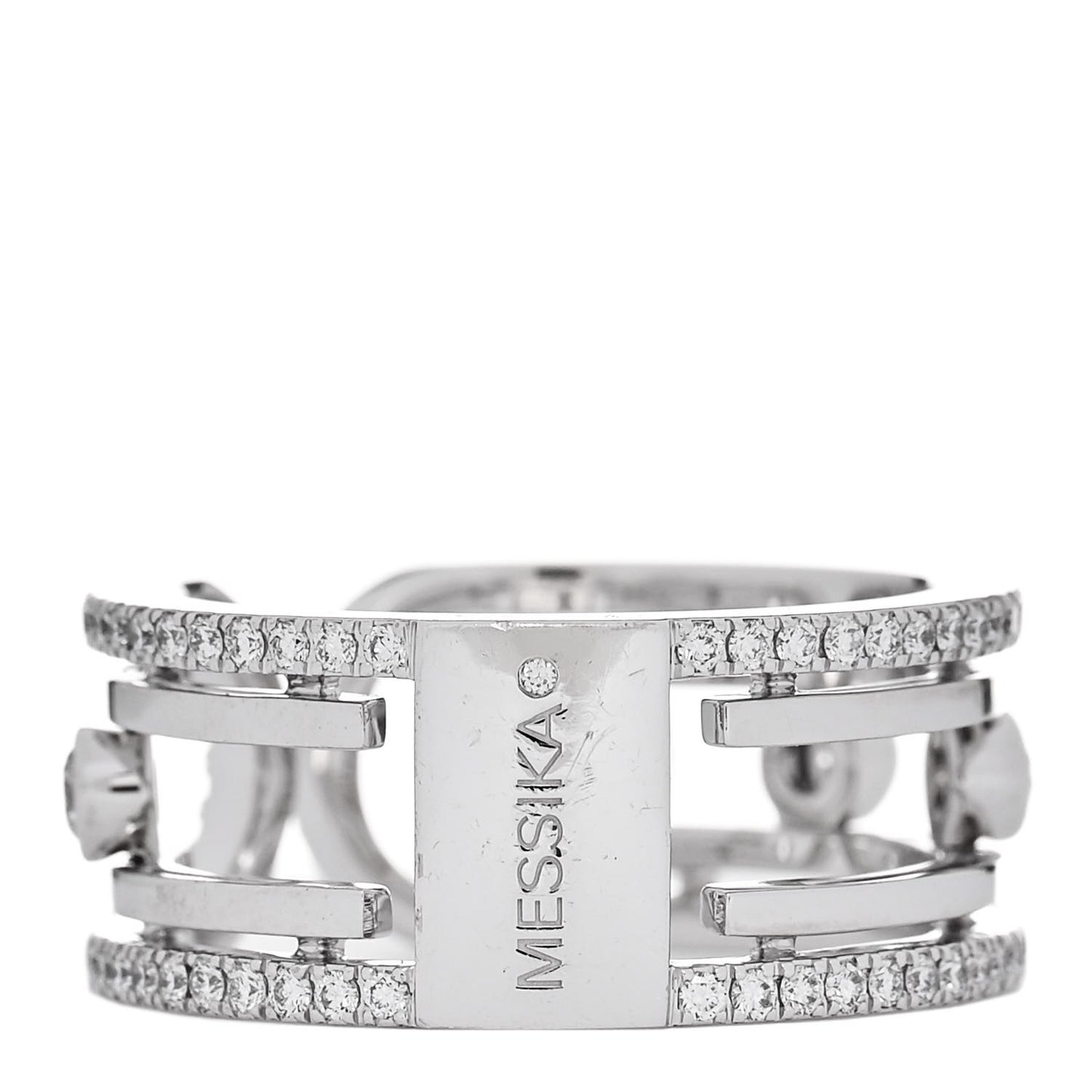 18K White Gold Diamond Move 10th Ring 53 6.5