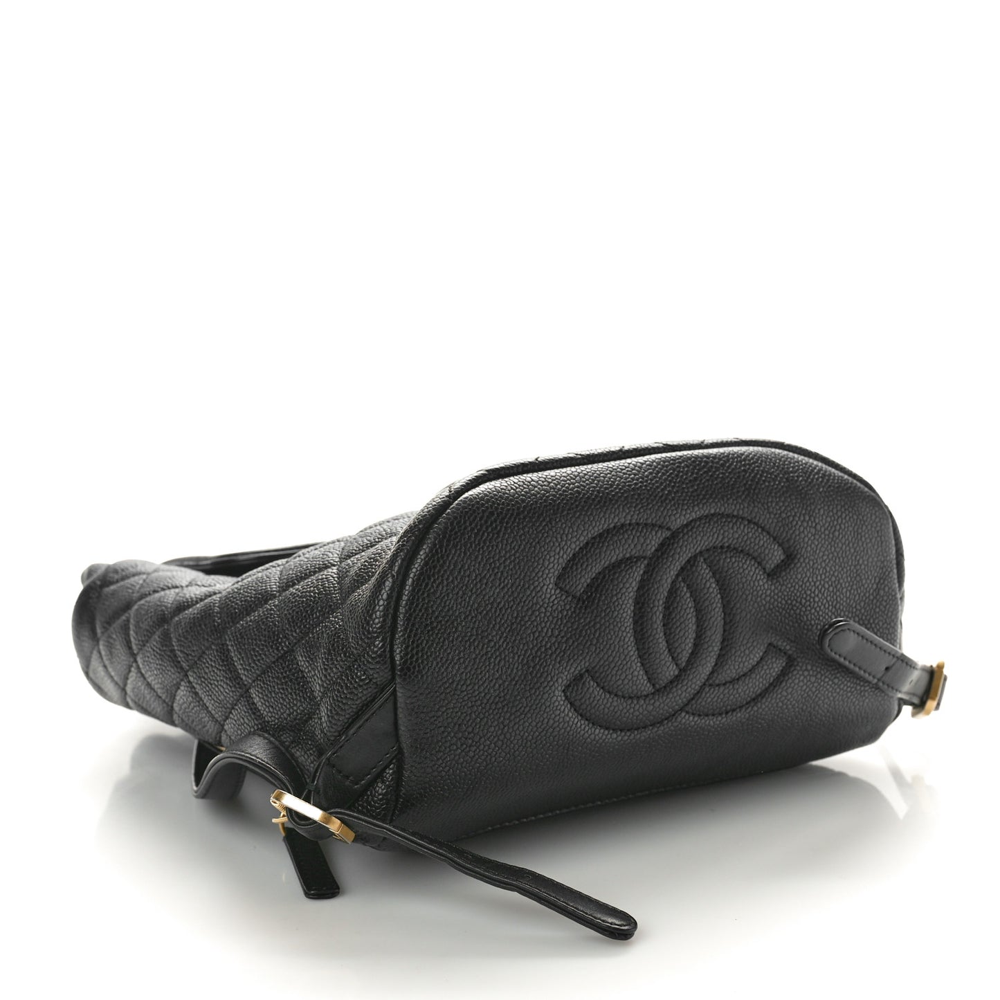Caviar Quilted Small Filigree Backpack Black