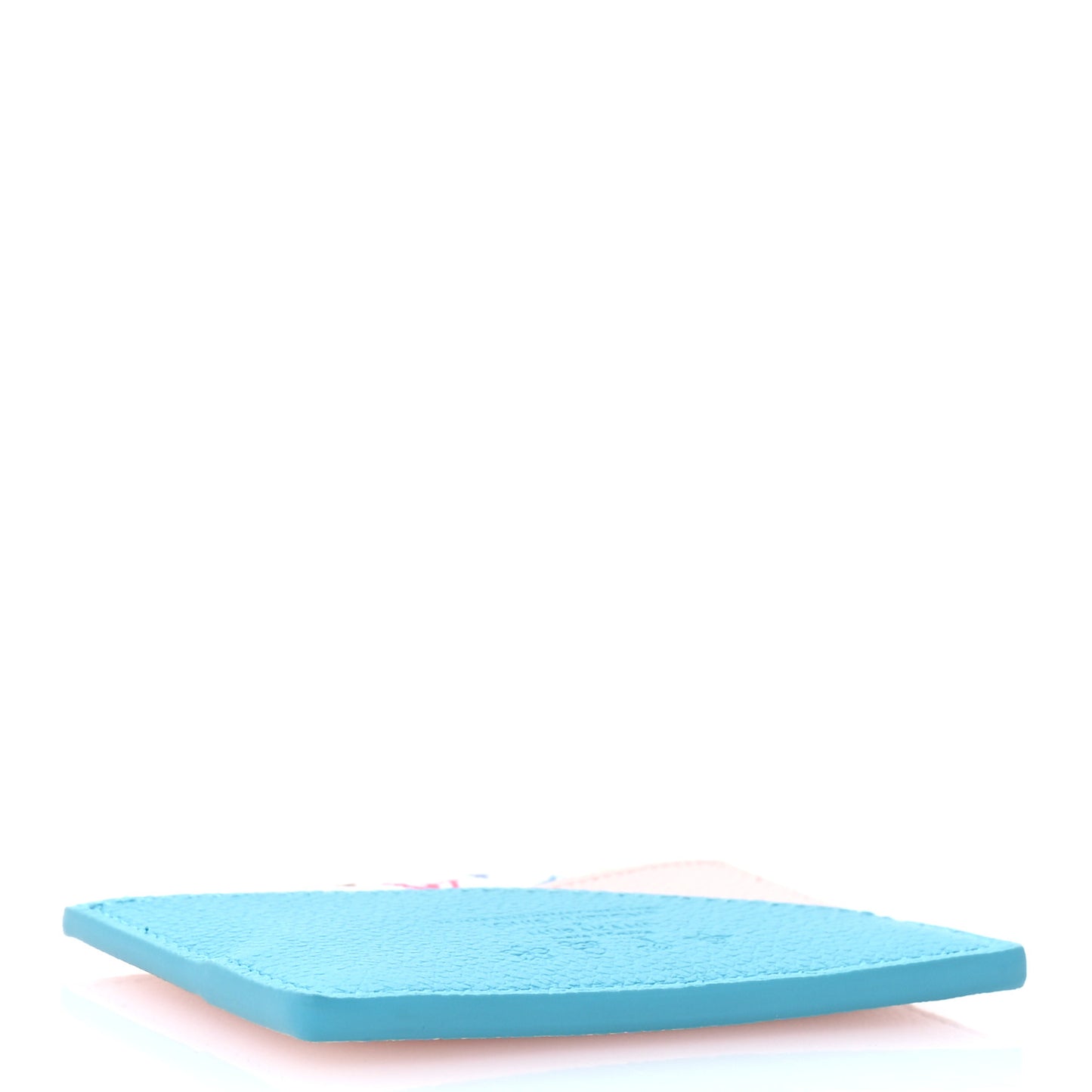 LV X TM Monogram Multicolor Criss-Cross Card Holder Kabira Blue Rose
