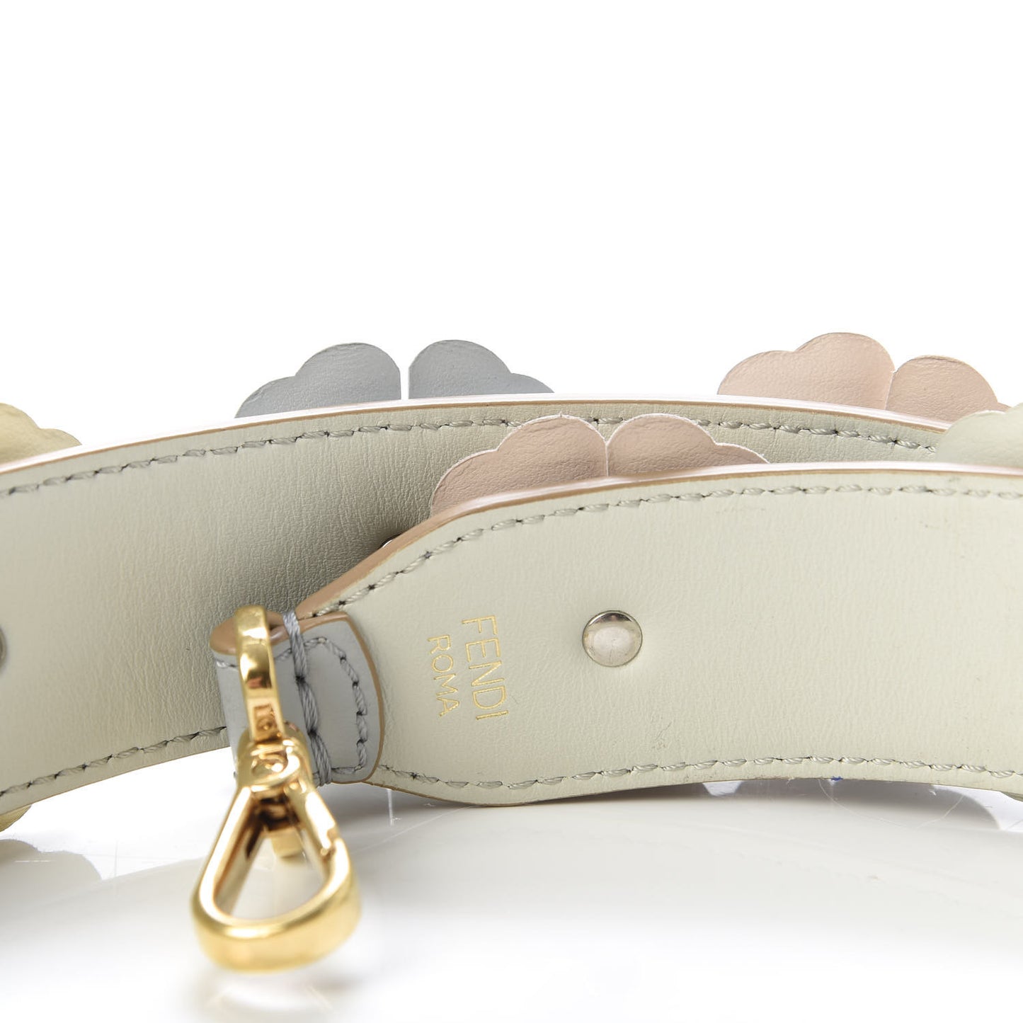Calfskin Flowerland Studded Strap You Dove