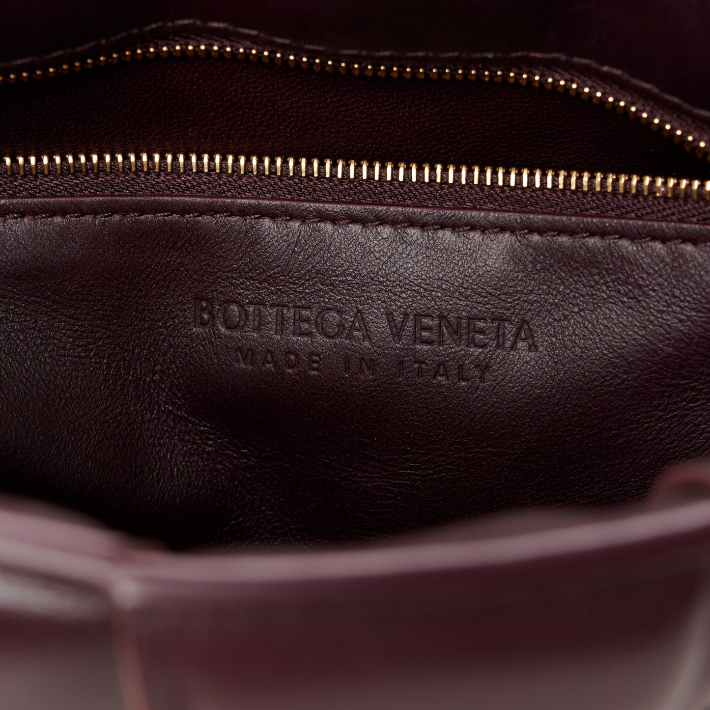 Nappa Maxi Intreccio Padded Cassette Crossbody Bag Plum