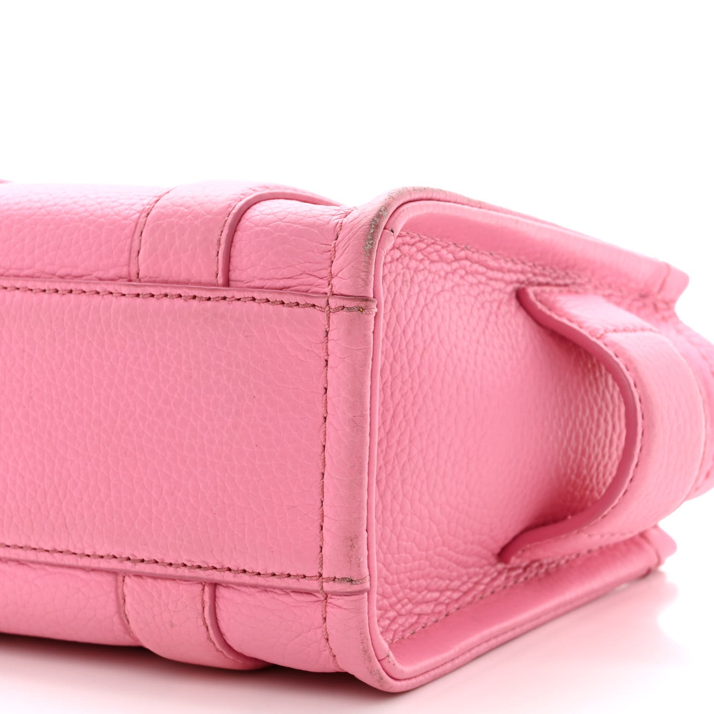 Grained Calfskin Mini The Tote Bag Candy Pink