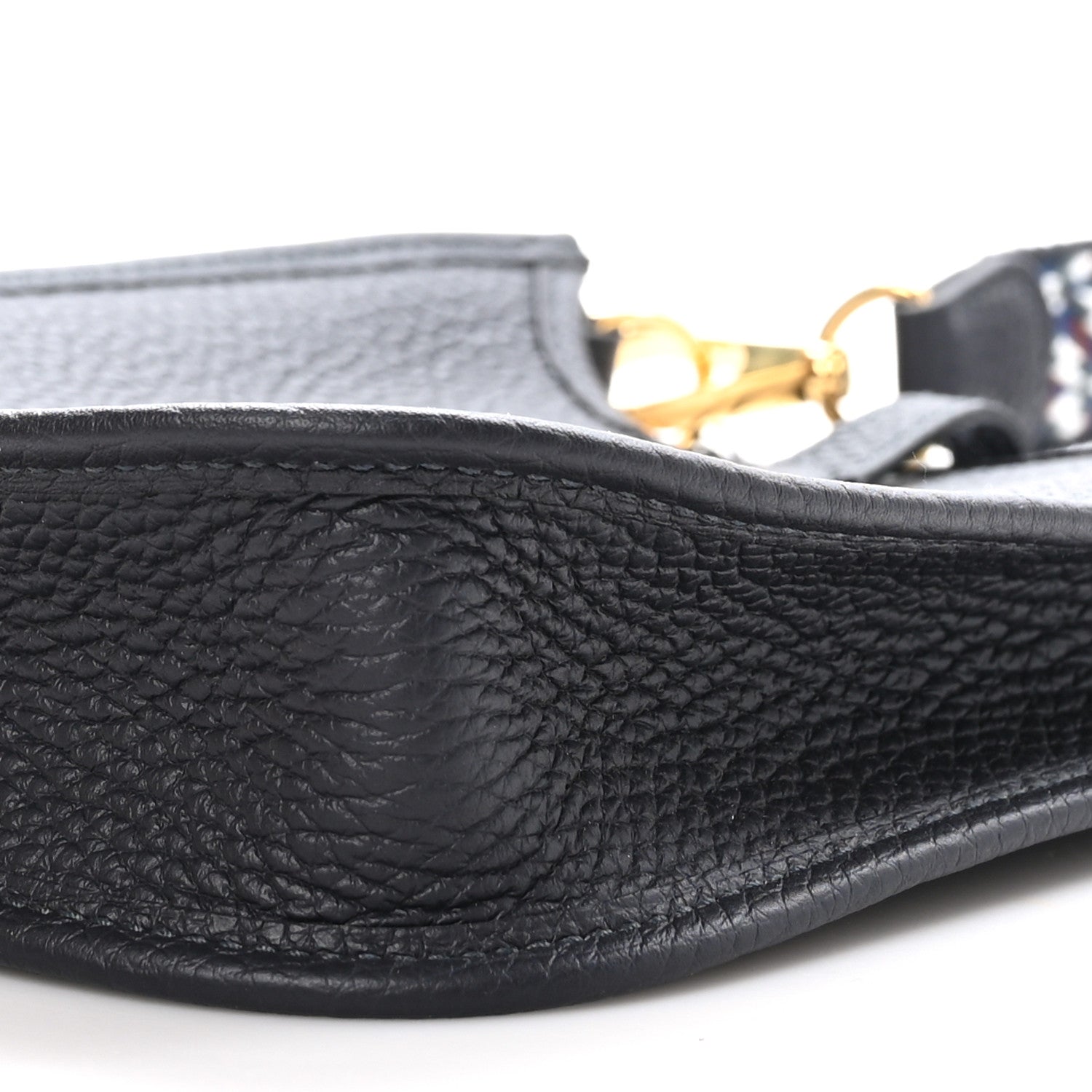 Hermes Taurillon Clemence Zigzag Evelyne TPM Caban Black Bleu Zellige Indigo 9 of 10