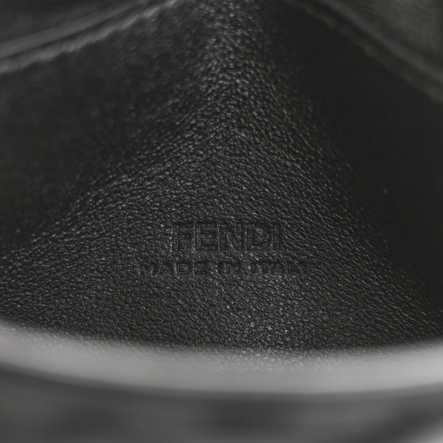 Nappa Matisse FF Embossed Nano Chain Baguette Black