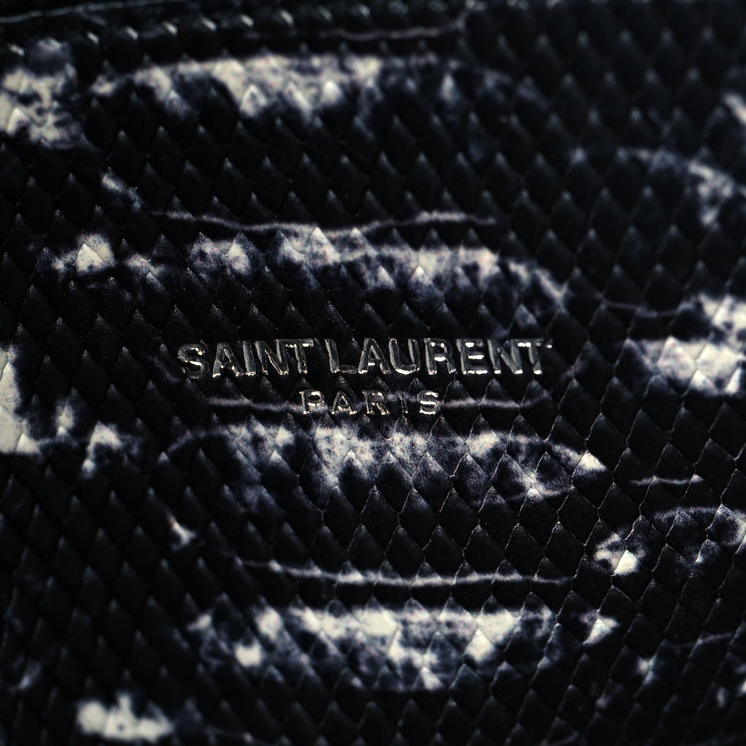 Saint Laurent Calfskin Embossed Python Small Sac De Jour Souris 5 of 9