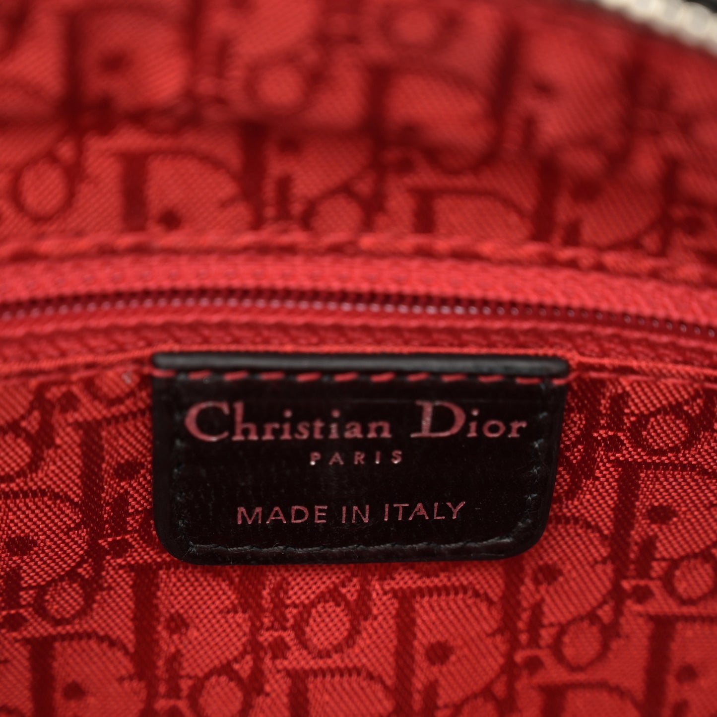 Lambskin Cannage Medium Lady Dior Black