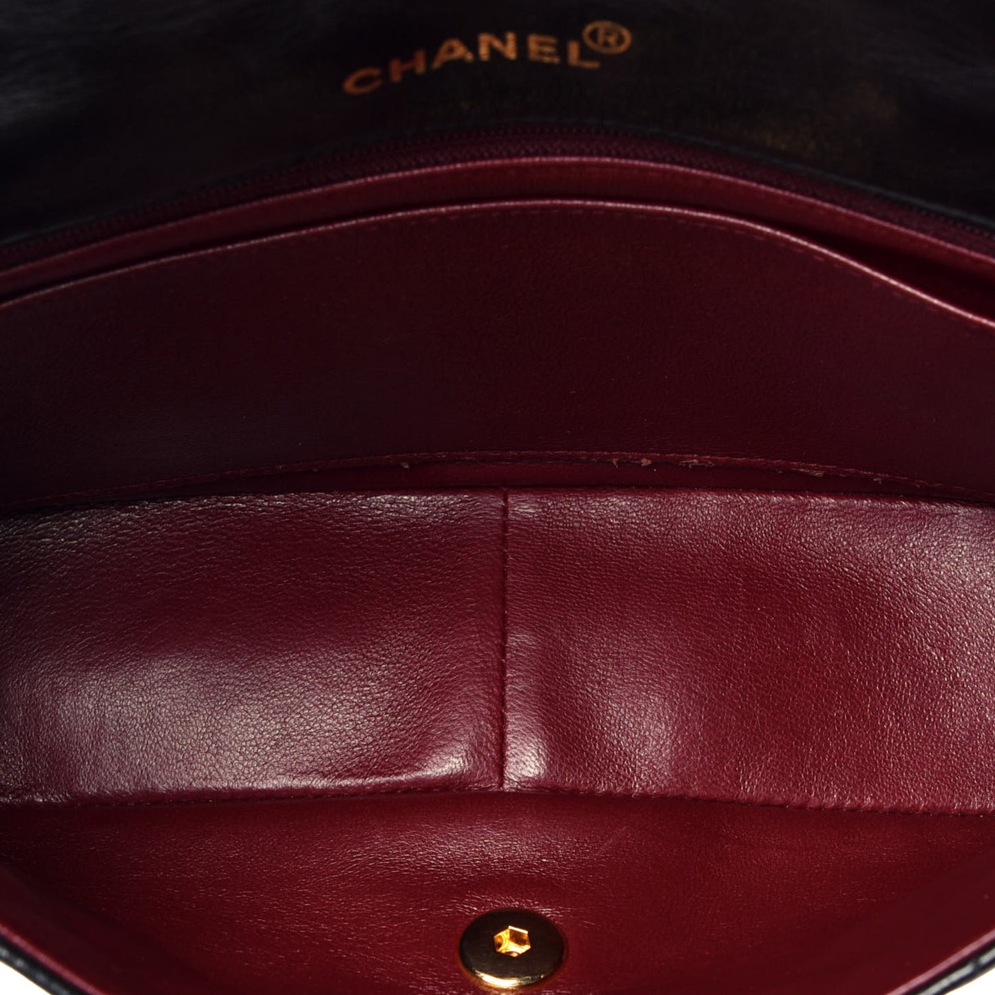 Lambskin Quilted Medium Single Flap Black