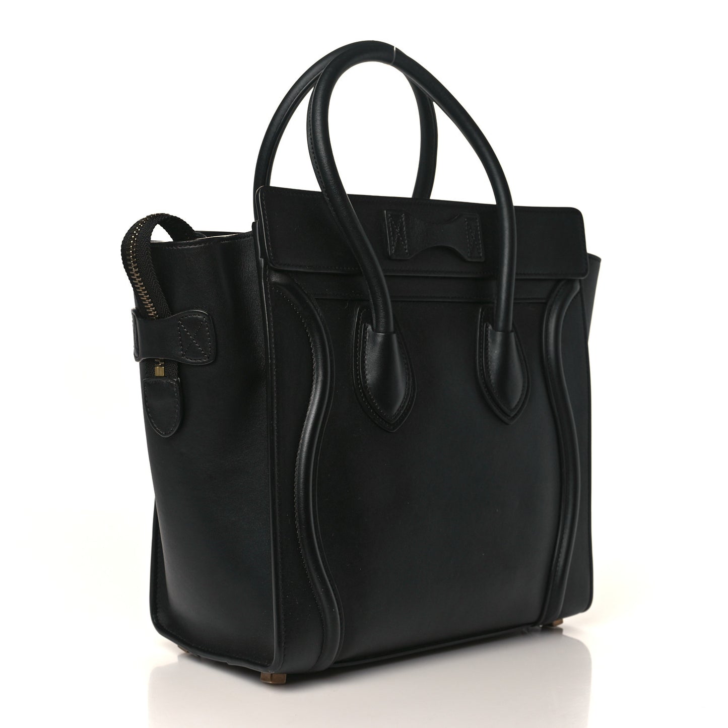 Smooth Calfskin Micro Luggage Black
