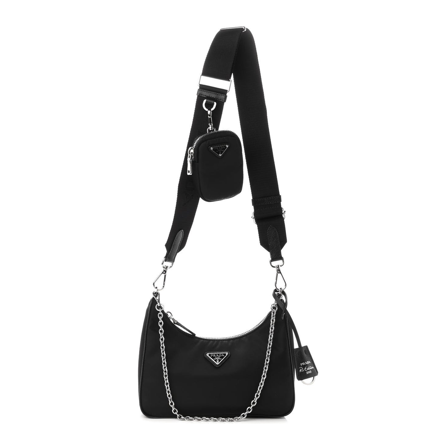 Nylon Re-Edition 2005 Shoulder Bag Black