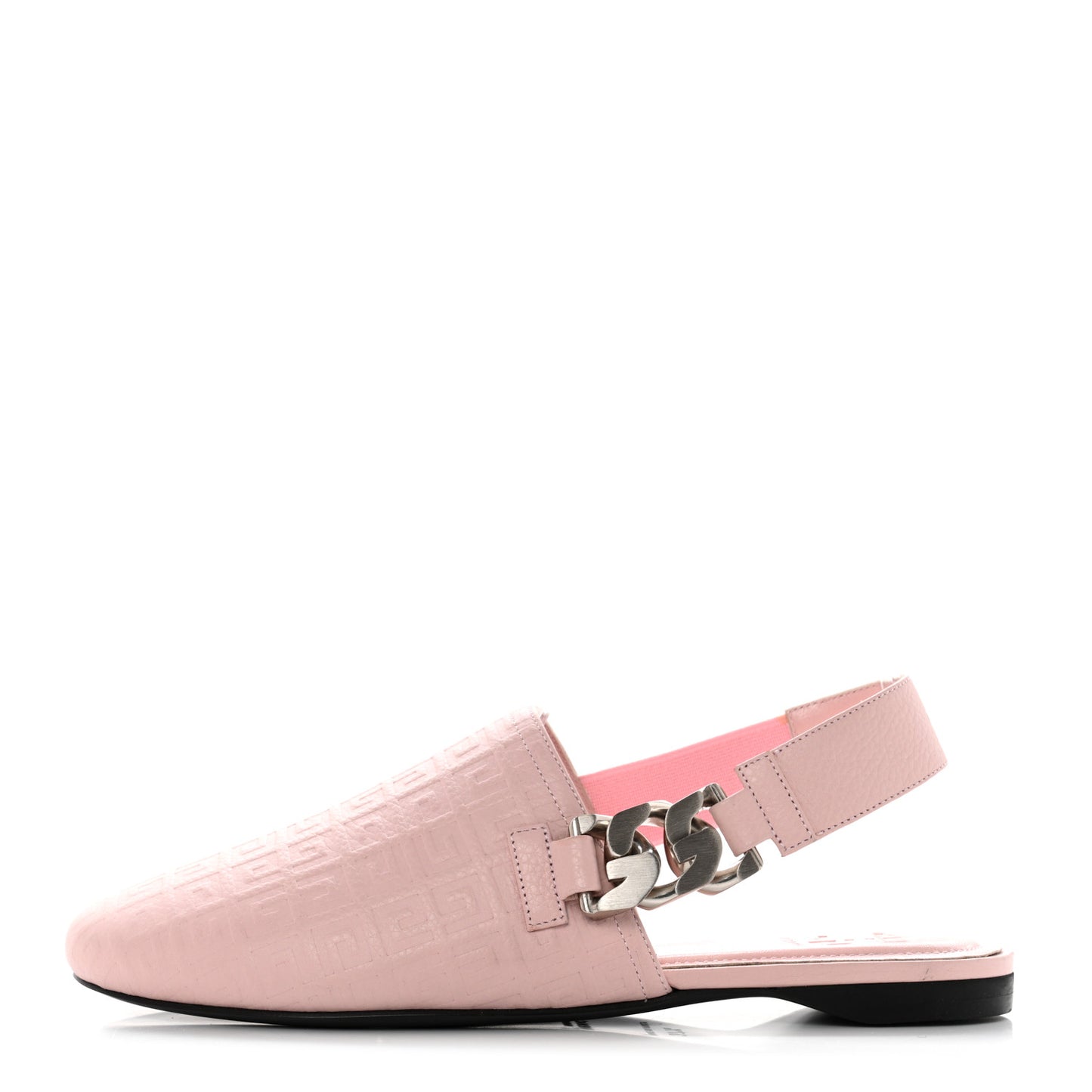 Calfskin G Chain Slingback Mules 37.5 Pink