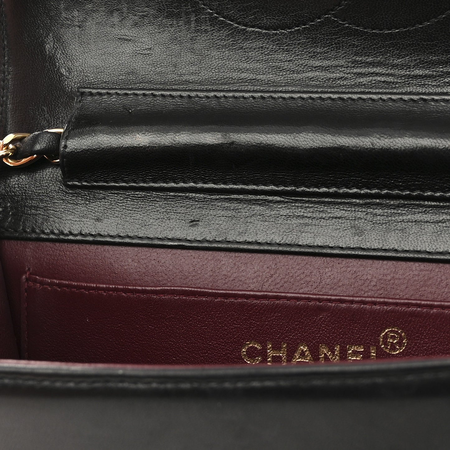 Lambskin Quilted Small Single Flap Bag Black