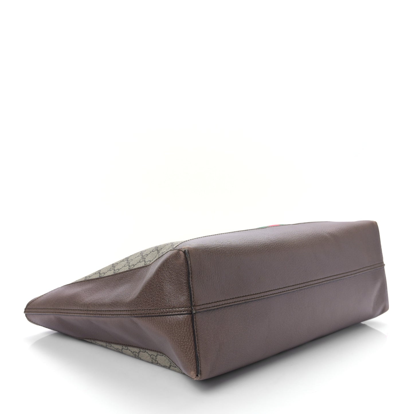GG Supreme Monogram Web Ophidia Tote Brown