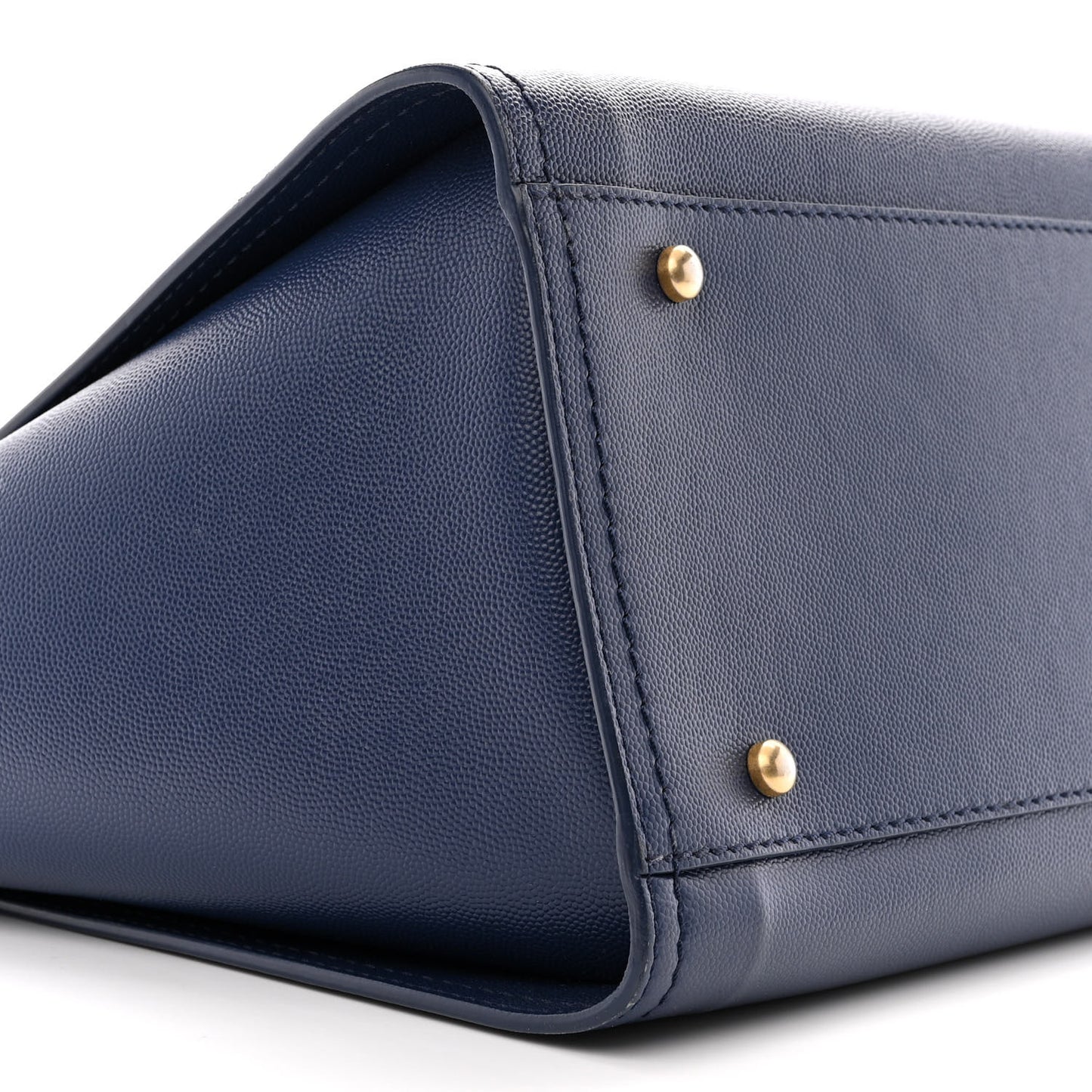 Caviar Small Studded Deauville Tote Navy