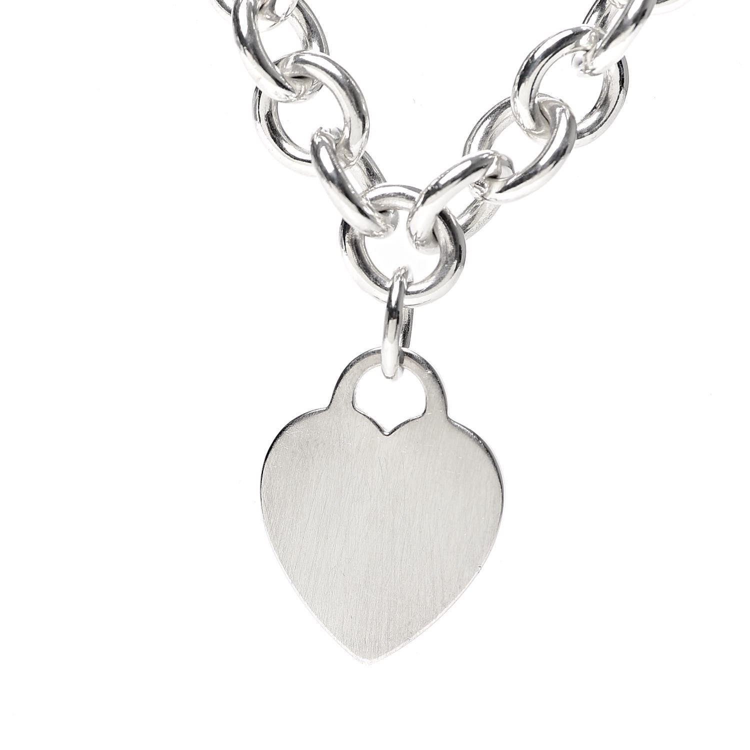 Tiffany Sterling Silver Heart Tag Necklace 4 of 6