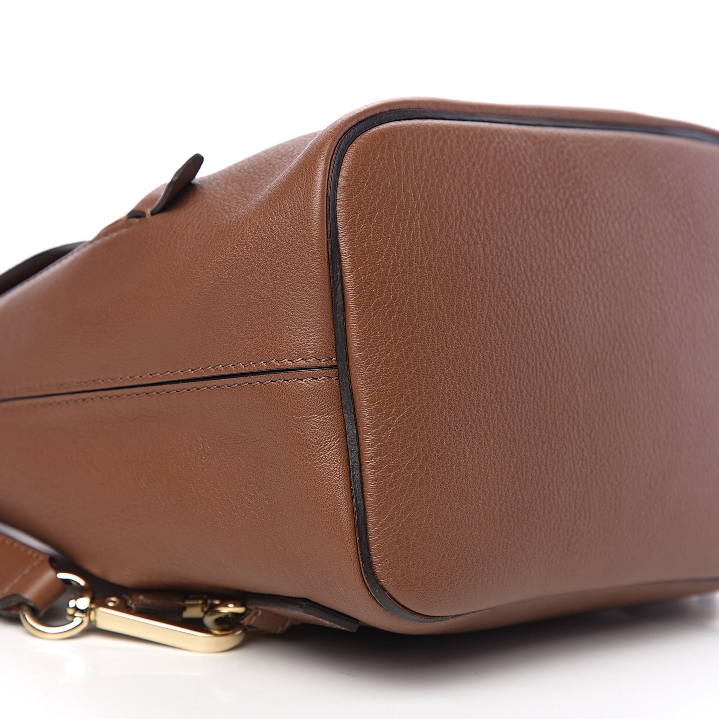 Suede Calfskin Small Faye Backpack Tan