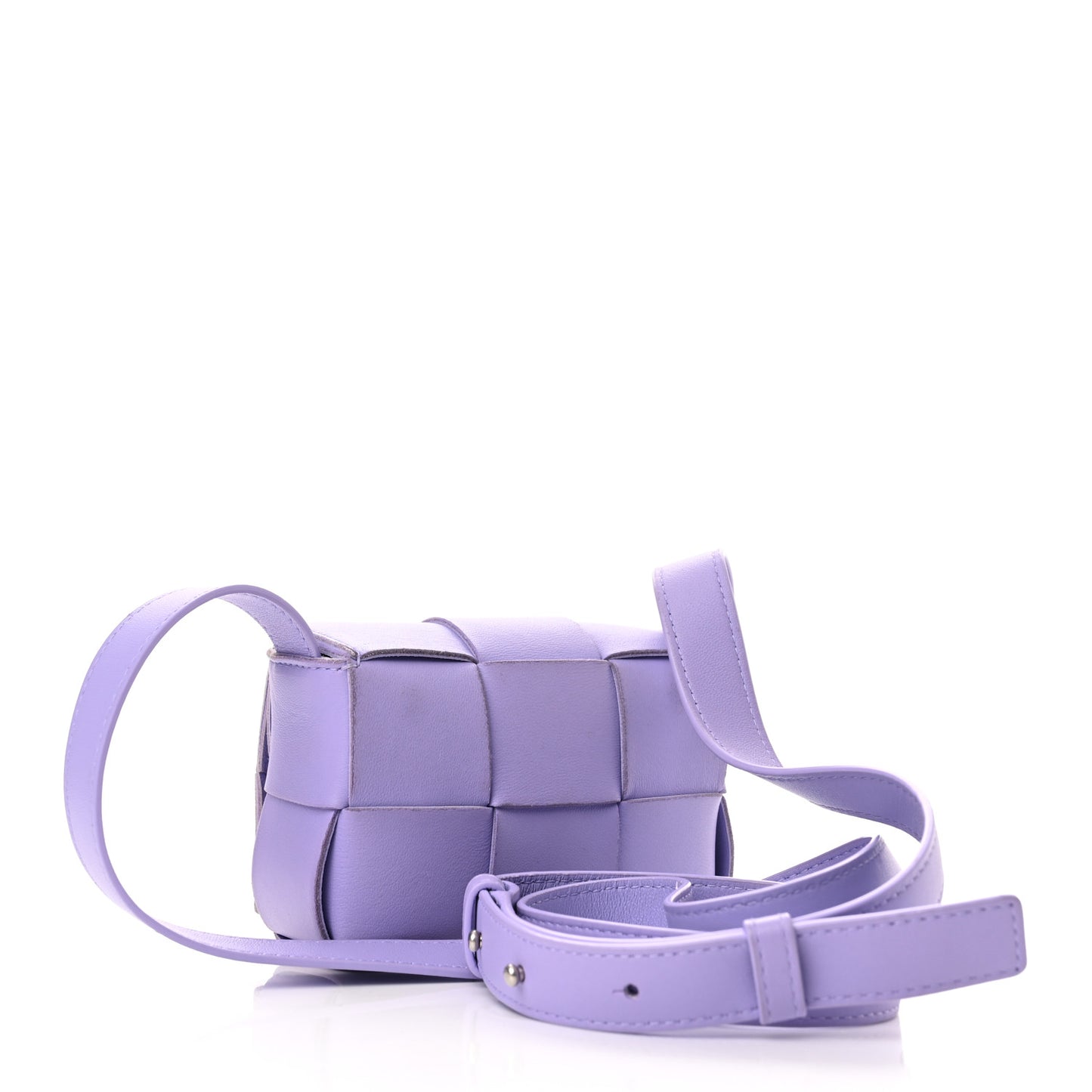 Lambskin Intreccio Candy Cassette Crossbody Bag Wisteria
