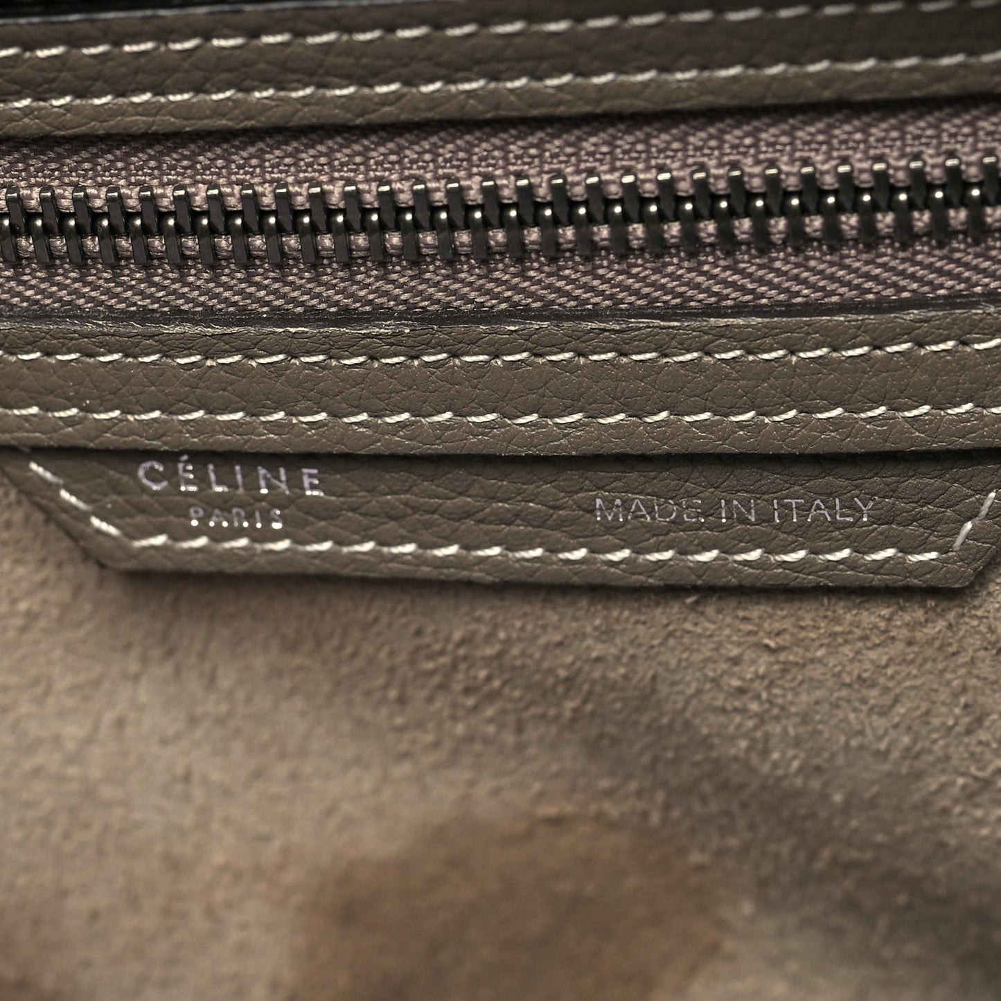 Drummed Calfskin Micro Luggage Souris
